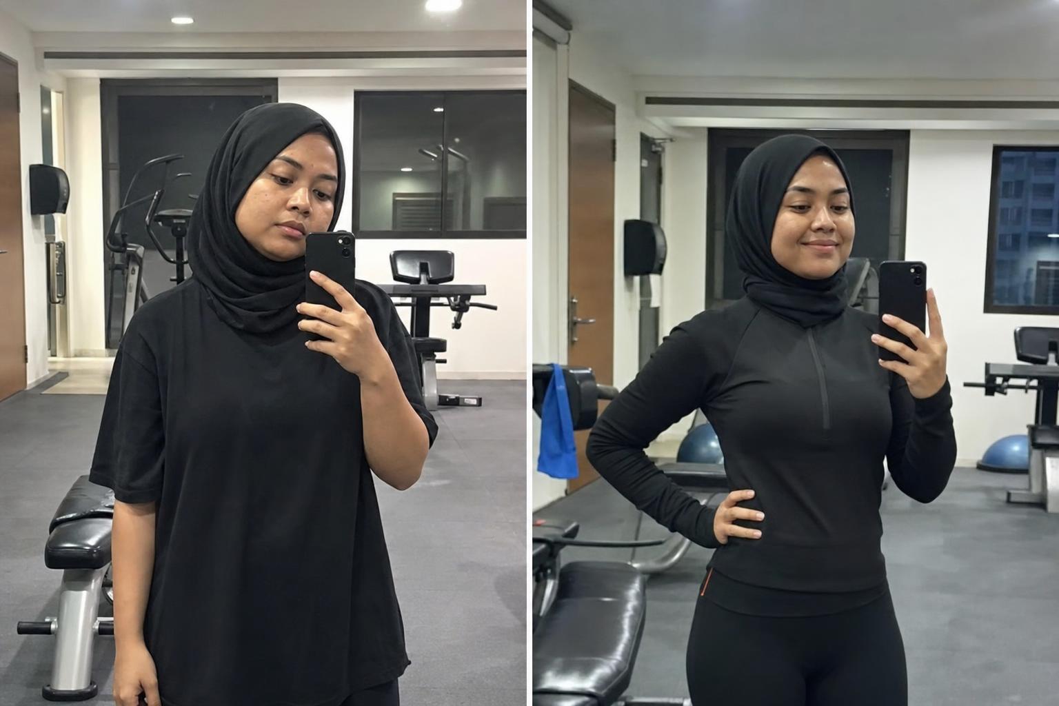 Before and after: Aisyah